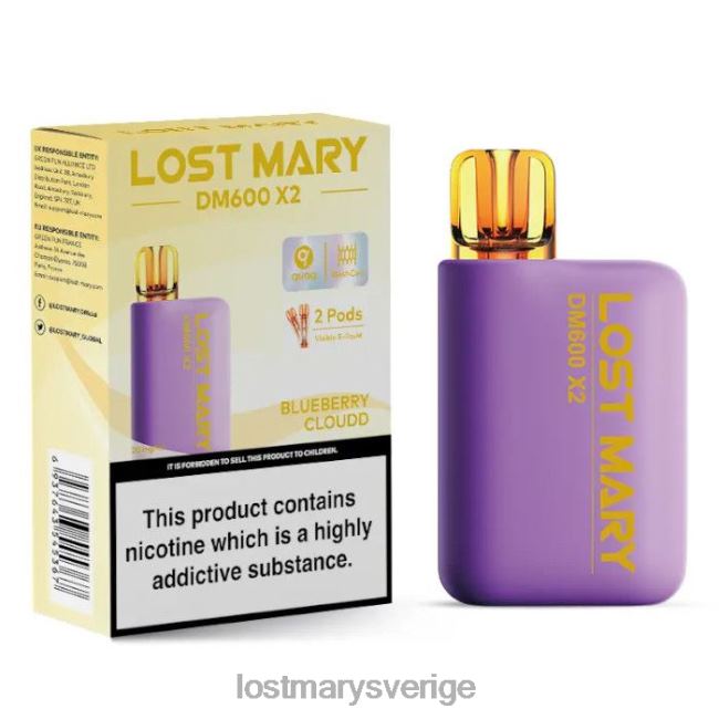 LOST MARY Price - blåbärsmoln LOST MARY dm600 x2 engångsvape JR8R4190