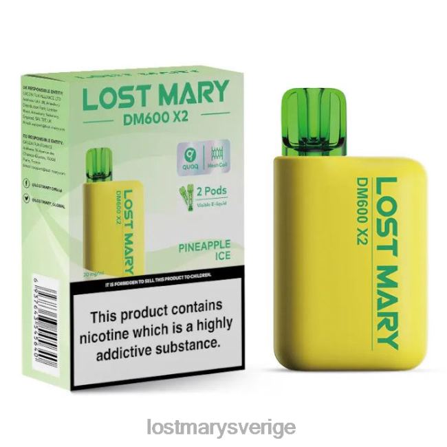 LOST MARY Sverige - ananas is LOST MARY dm600 x2 engångsvape JR8R4204