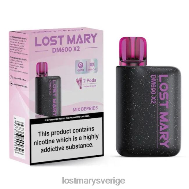 LOST MARY Vape Sverige - blanda bär LOST MARY dm600 x2 engångsvape JR8R4196