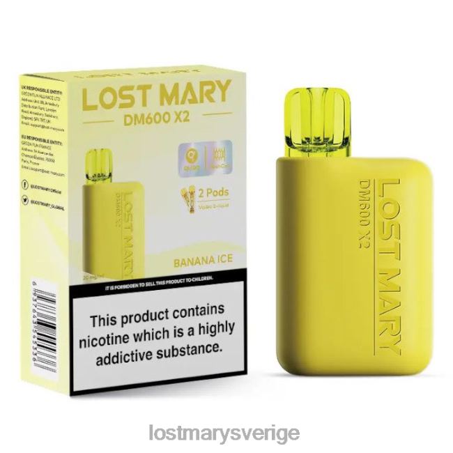 LOST MARY Vape Sweden - bananis LOST MARY dm600 x2 engångsvape JR8R4187