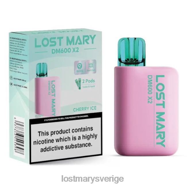 LOST MARY Återförsäljare - körsbärs is LOST MARY dm600 x2 engångsvape JR8R4203